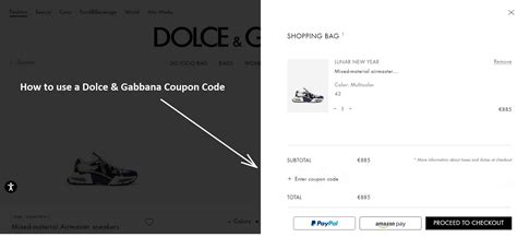 dolce & gabbana coupon code